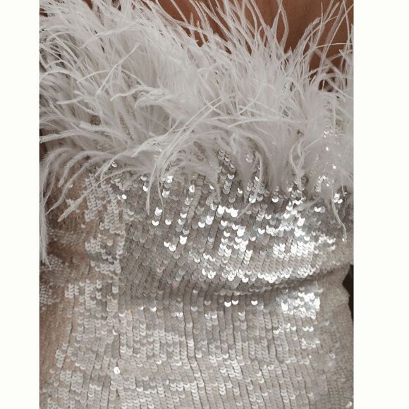 Bhldn Audrey Adele sequin dress/ size 8 - Picture 5 of 10